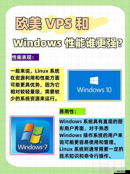 欧美 VPS 与 Windows 性能比较：谁更胜一筹